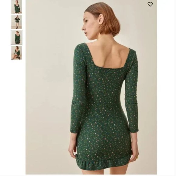 Reformation Anjeline Dress - Coriander - Picture 4 of 8